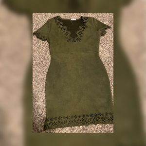 Olive green dress